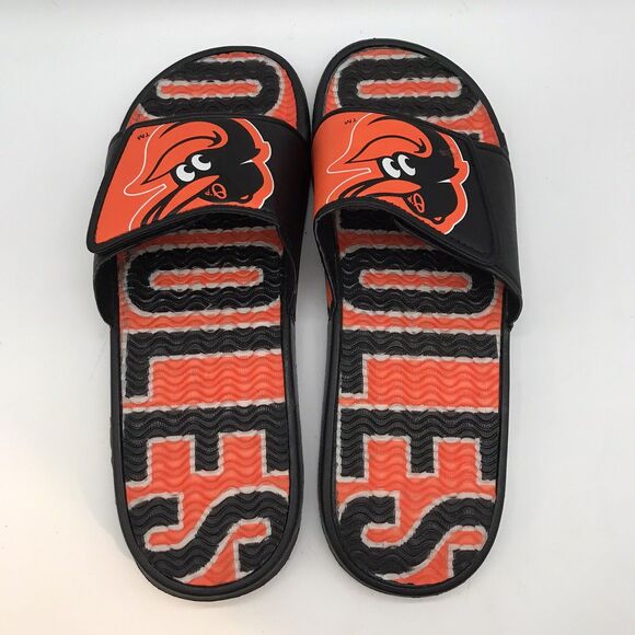 Baltimore Orioles MLB Logo Slide Sandals Men's L (11-12) Baseball Pool Slippers - Picture 6 of 12